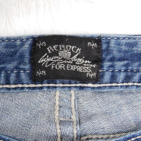 🌻 Rerock For Express Boot Cut Jeans (6S) - Picture 2 of 8